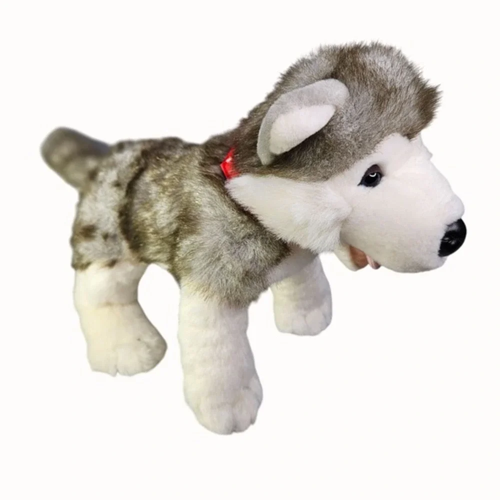 Build A Bear BABW 18 Inch Grey White‎ Wolf Husky Dog Plush Stuffed Animal Toy